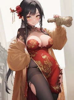 （媚黑全家桶） 身为武道圣女的旗袍妈妈